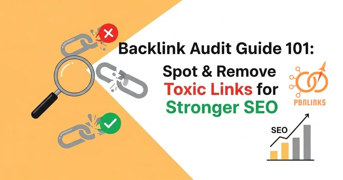 Backlink Audit Guide for Identifying and Removing Toxic Links