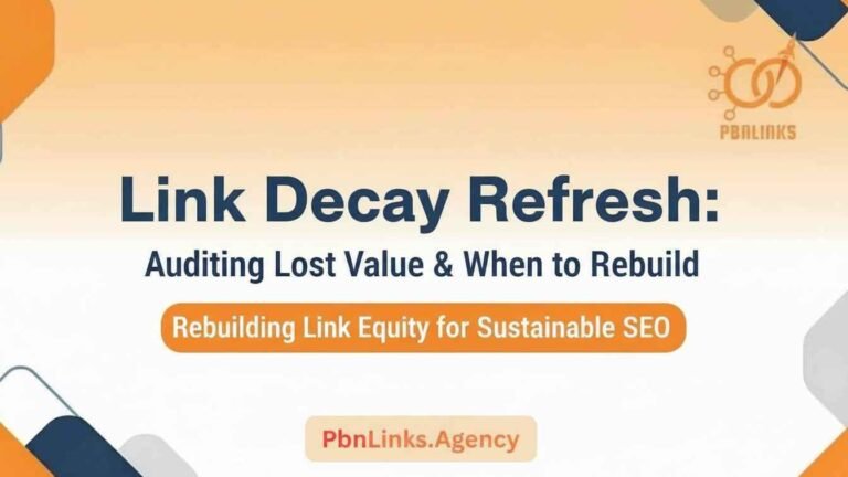 Link Decay Refresh Auditing Lost Value And Rebuilding Guide