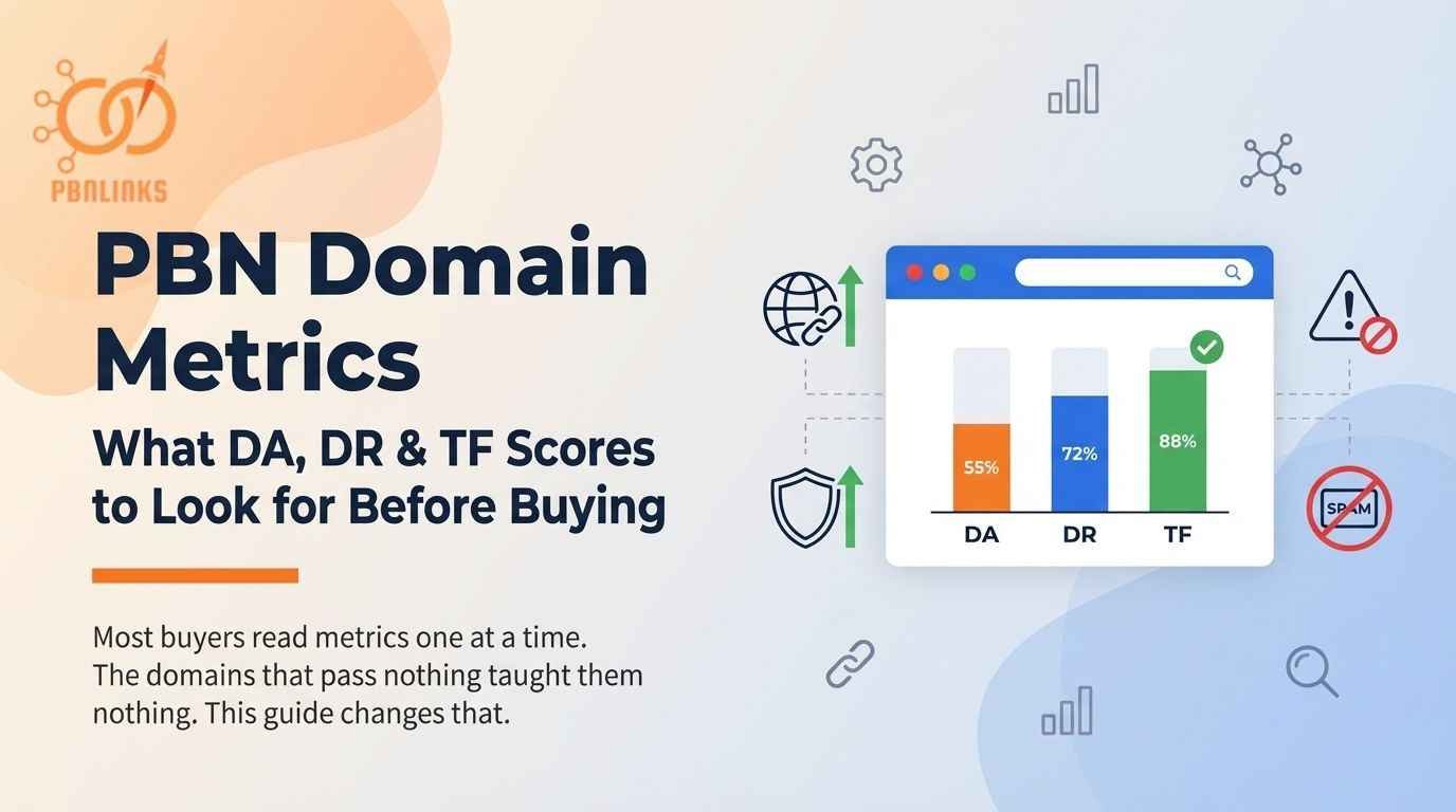 PBN Domain Metrics Guide Explaining DA DR and TF Scores Before Buying