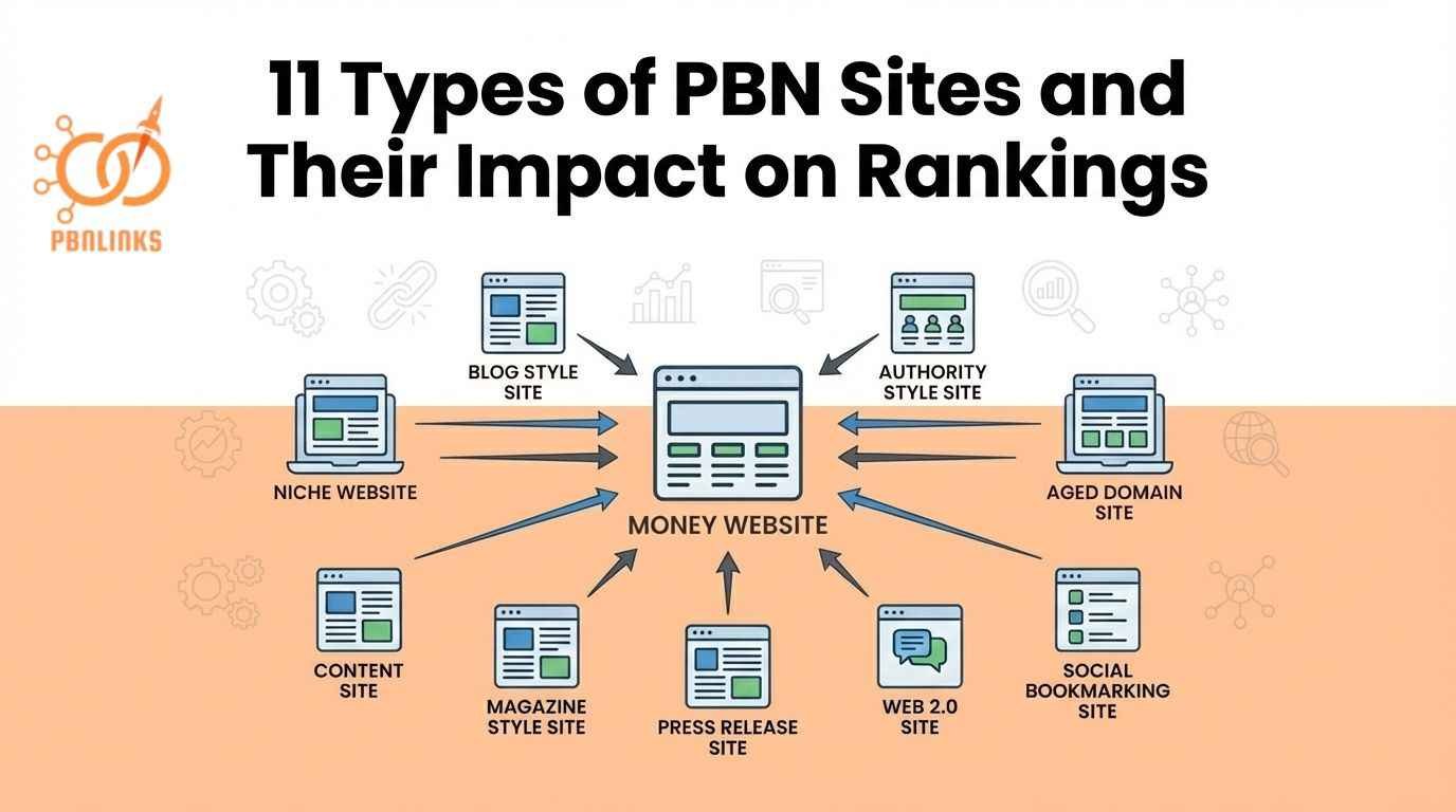 Types of PBN Sites Guide Explaining How Network Structures Influence SEO Rankings
