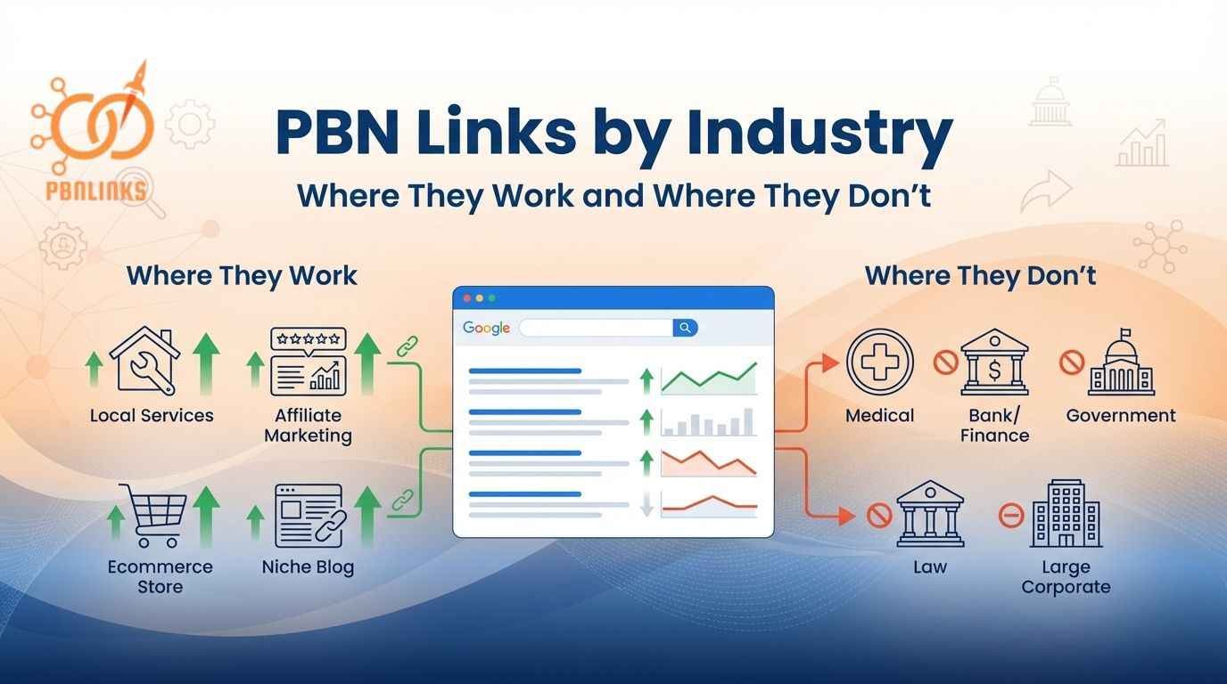 PBN Links by Industry Guide Showing Niches Where They Still Work