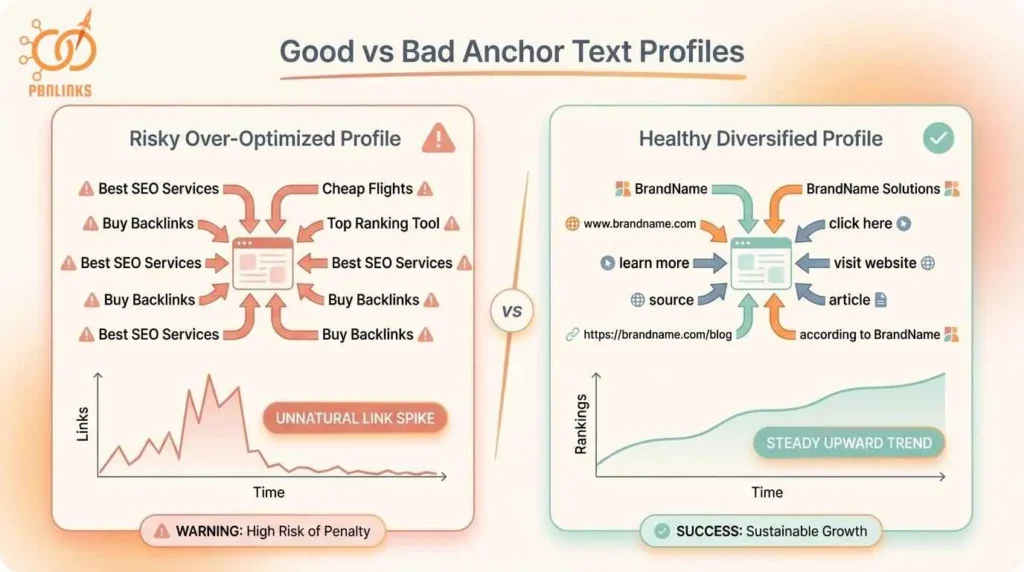 good vs bad anchor text profiles