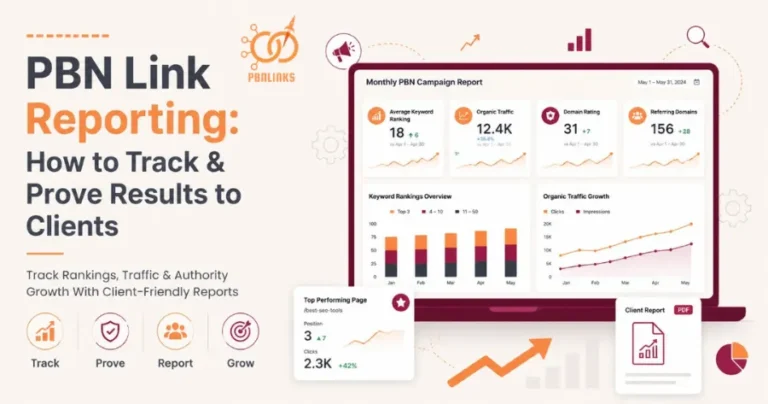 PBN Link Reporting Guide for Tracking and Proving SEO Results to Clients