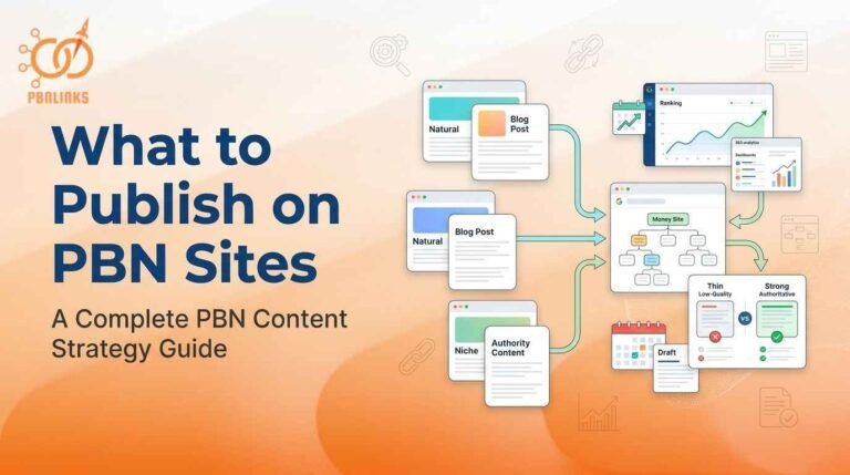 PBN Content Strategy Guide Explaining What to Publish on PBN Sites
