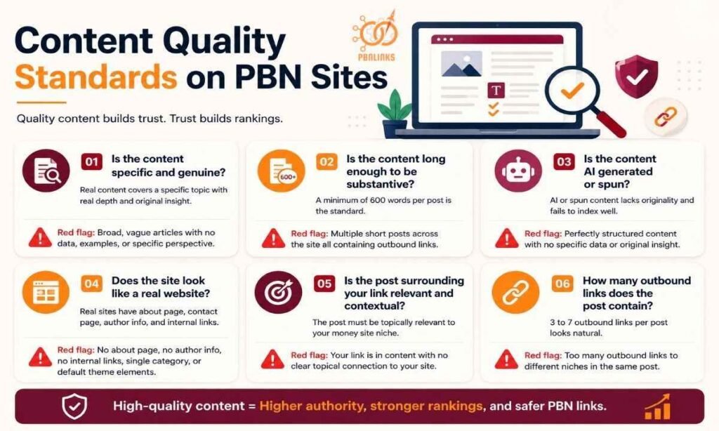 Content Quality Standards on PBN Sites