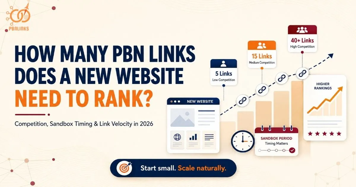 PBN Link Quantity Guide for New Websites Looking to Rank