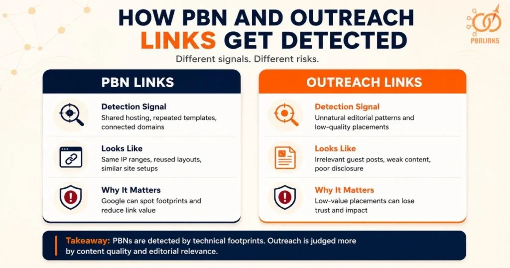 How PBN and Outreach Links Get Detected
