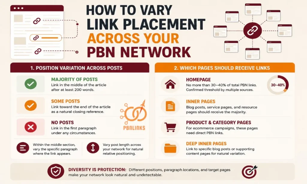 How to Vary Link Placement Across Your PBN Network