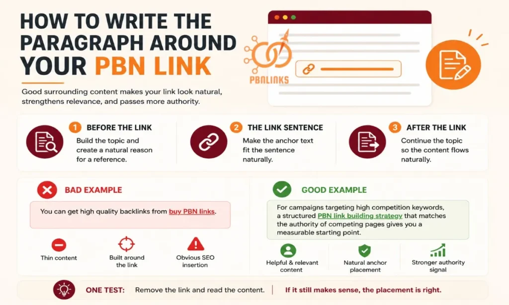 How to Write the Paragraph Around Your PBN Link