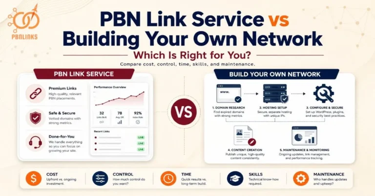PBN Link Service vs Building Your Own Network Guide Comparing Both Approaches