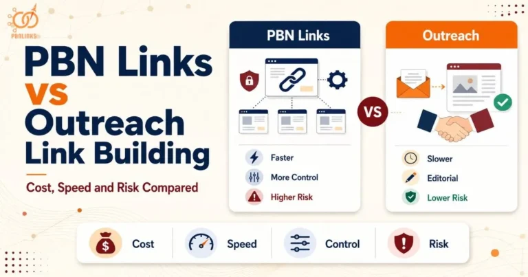 PBN Links vs Outreach Link Building Guide Comparing Cost Speed and Risk