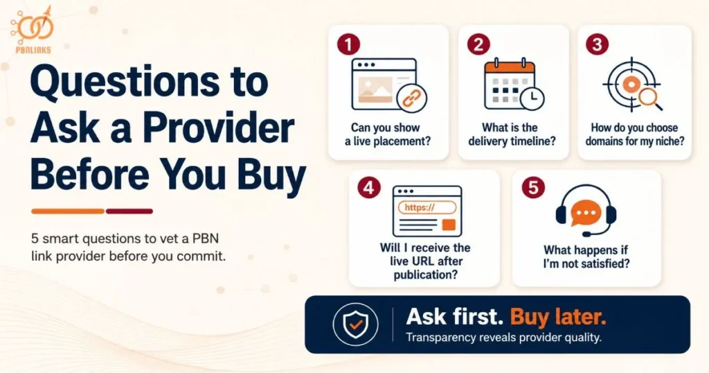 Questions to Ask a Provider Before You Buy