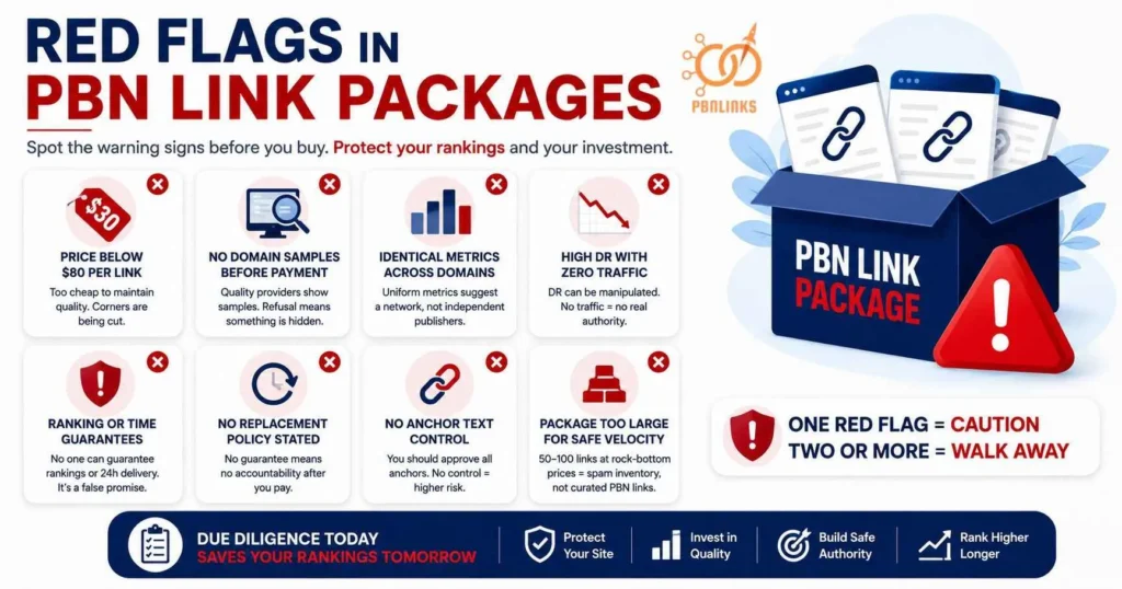 Red Flags in PBN Link Packages