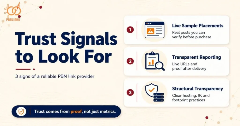 Trust Signals to Look For