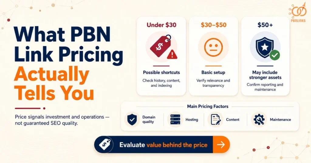 What PBN Link Pricing Actually Tells You