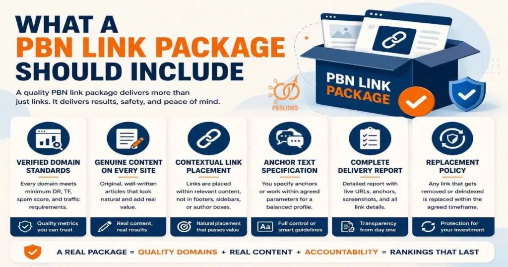 What a PBN Link Package Should Include