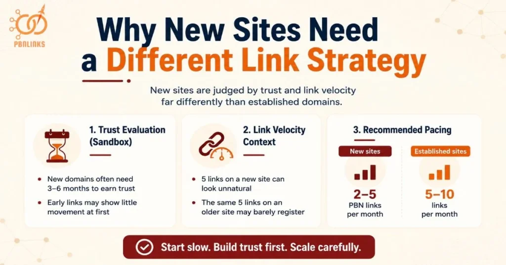 Why New Sites Need a Different Link Strategy