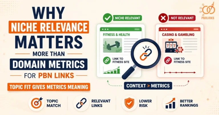 Niche Relevance Guide Explaining Why It Matters More Than PBN Domain Metrics