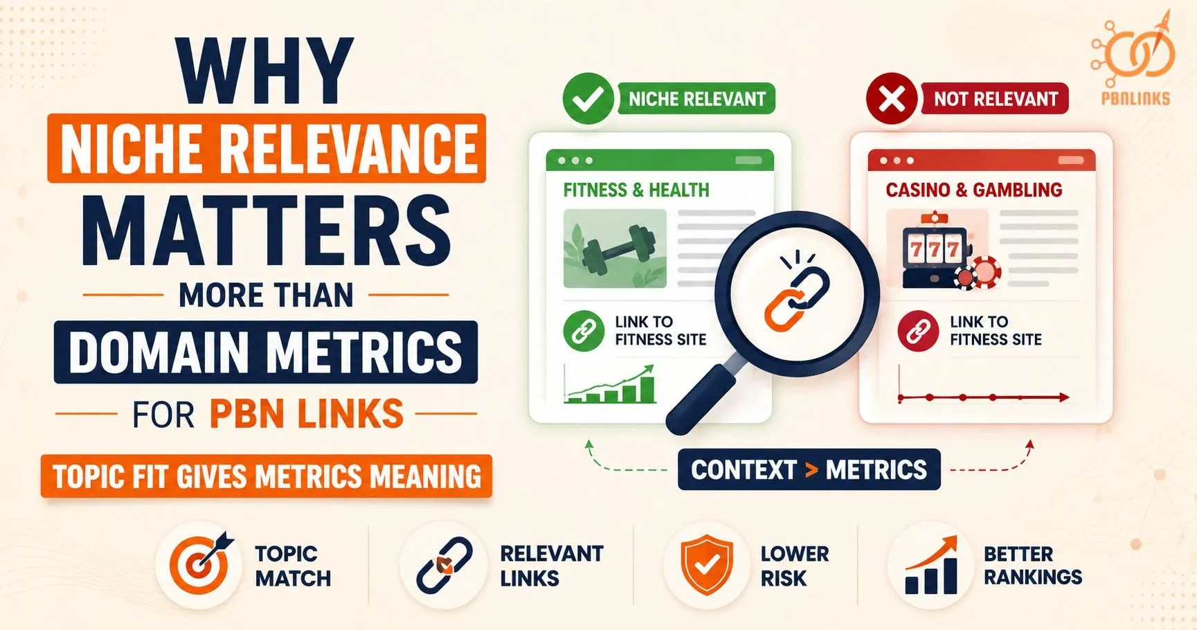 Niche Relevance Guide Explaining Why It Matters More Than PBN Domain Metrics