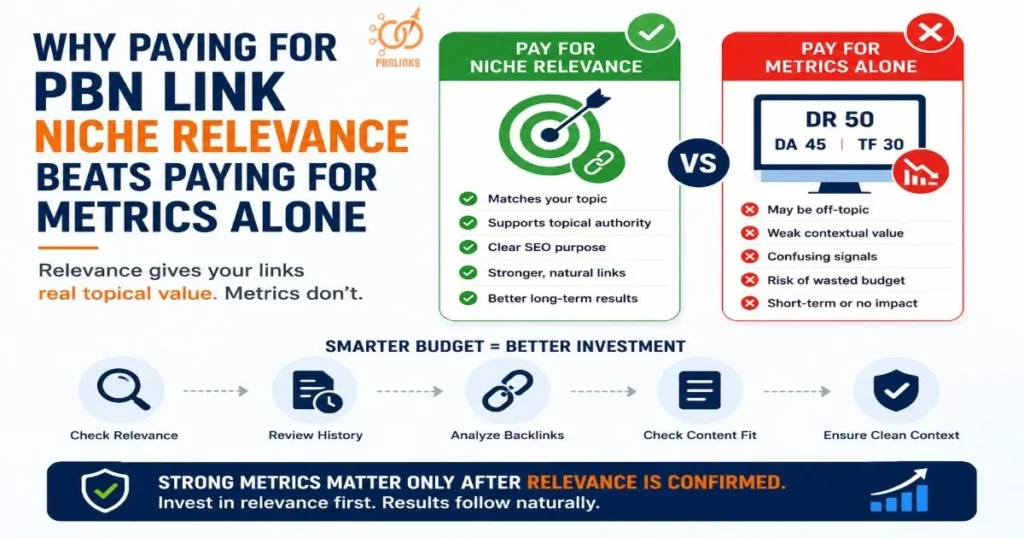 Why Paying for PBN Link Niche Relevance Beats Paying for Metrics Alone