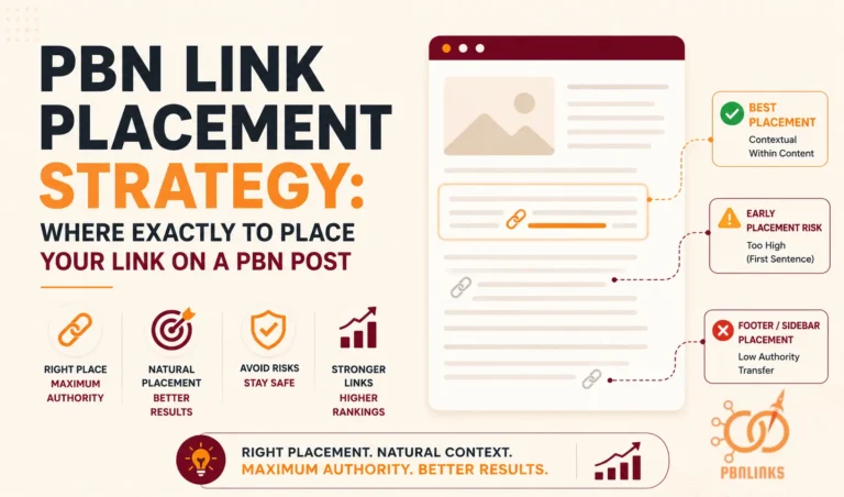 PBN Link Placement Strategy Guide for Positioning Links Within Posts