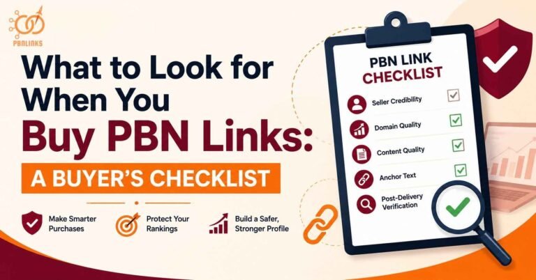 PBN Link Buyer Checklist Guide for Evaluating PBN Links Safely
