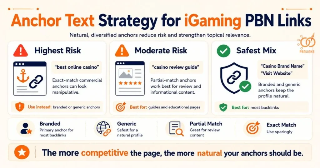Anchor Text Strategy for iGaming PBN Links