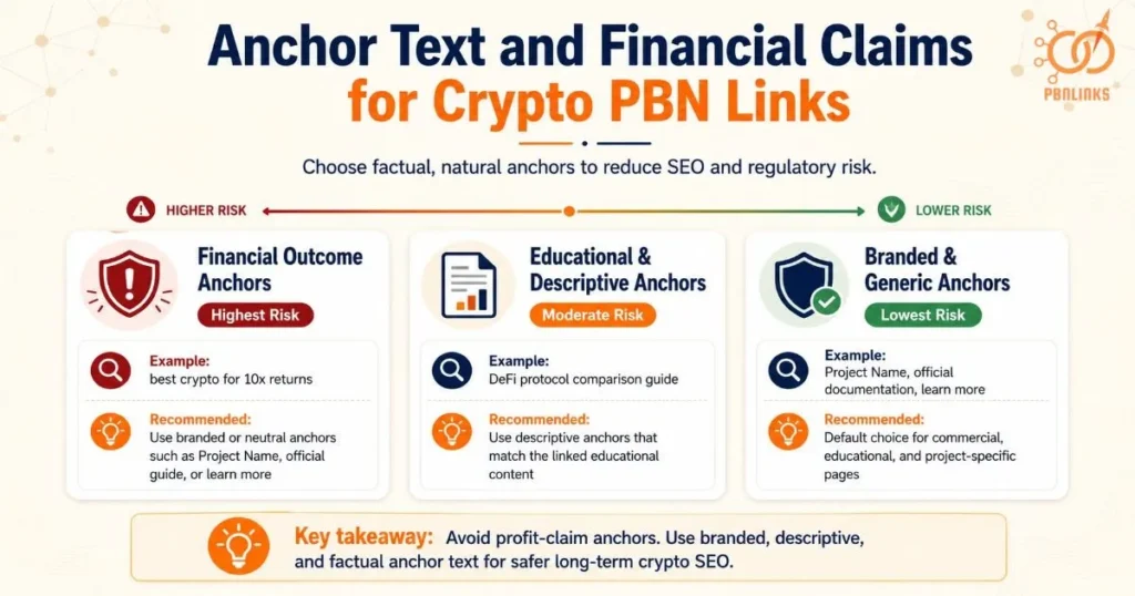 Anchor Text and Financial Claims for Crypto PBN Links