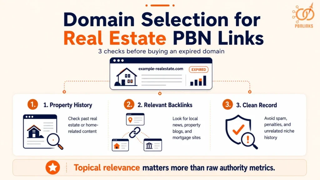 Domain Selection for Real Estate PBN Links