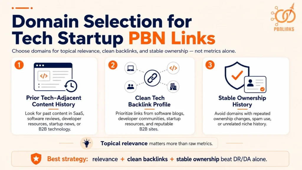 Domain Selection for Tech Startup PBN Links