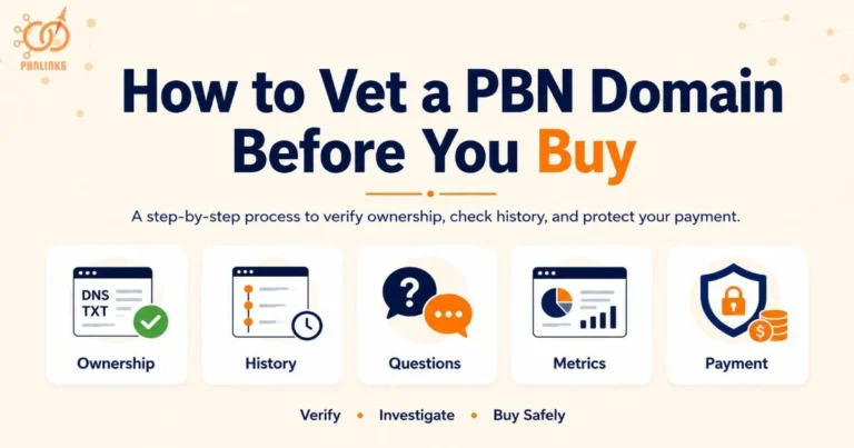 PBN Domain Vetting Guide with a Step by Step Evaluation Process