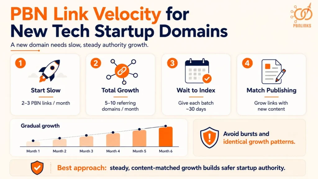 PBN Link Velocity for New Tech Startup Domains