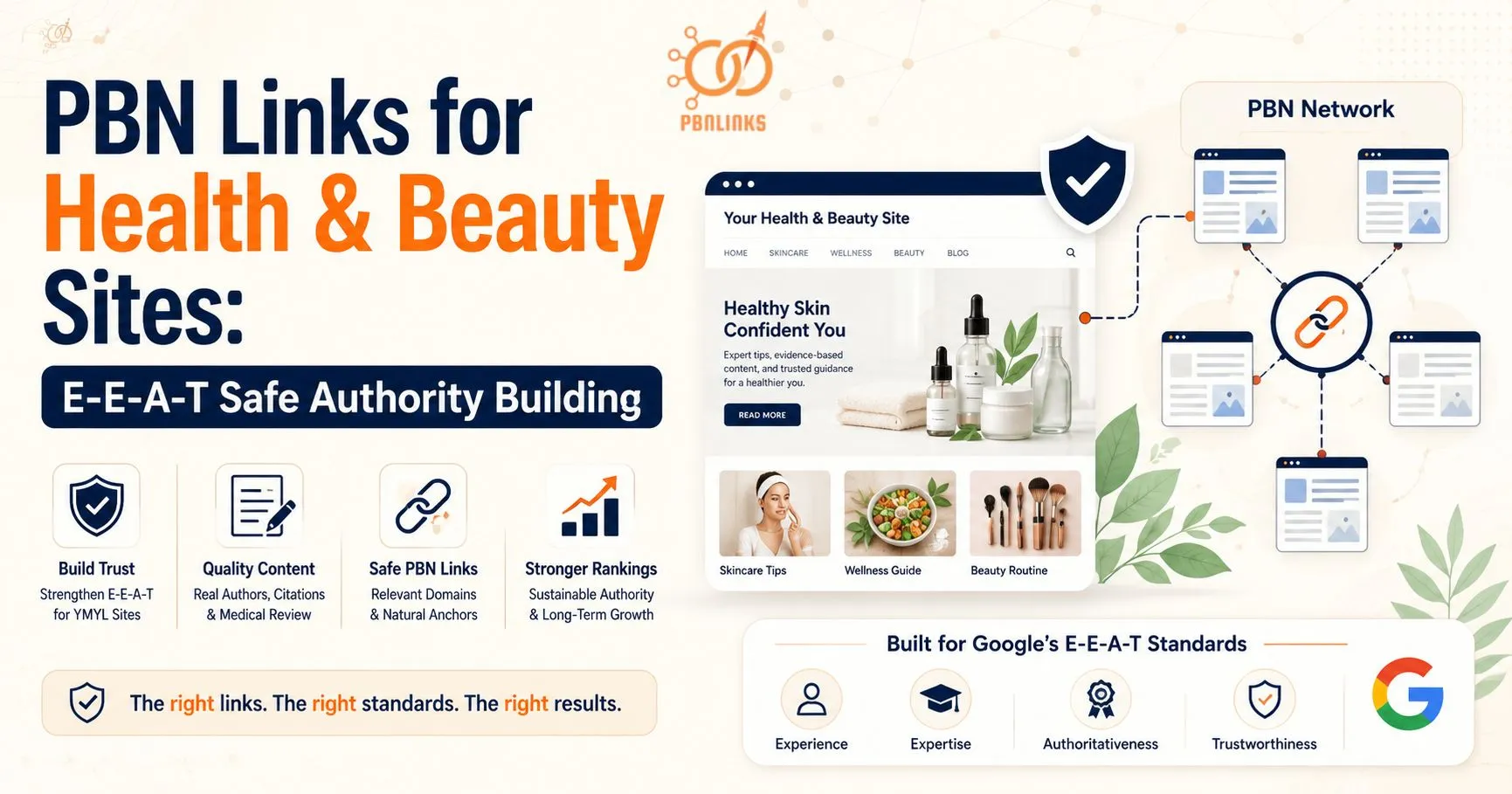 PBN Links for Health and Beauty Sites Guide for E-E-A-T Safe Authority Building