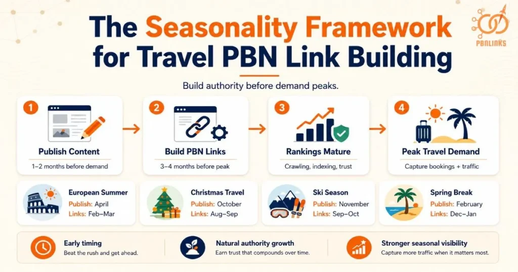 The Seasonality Framework for Travel PBN Link Building