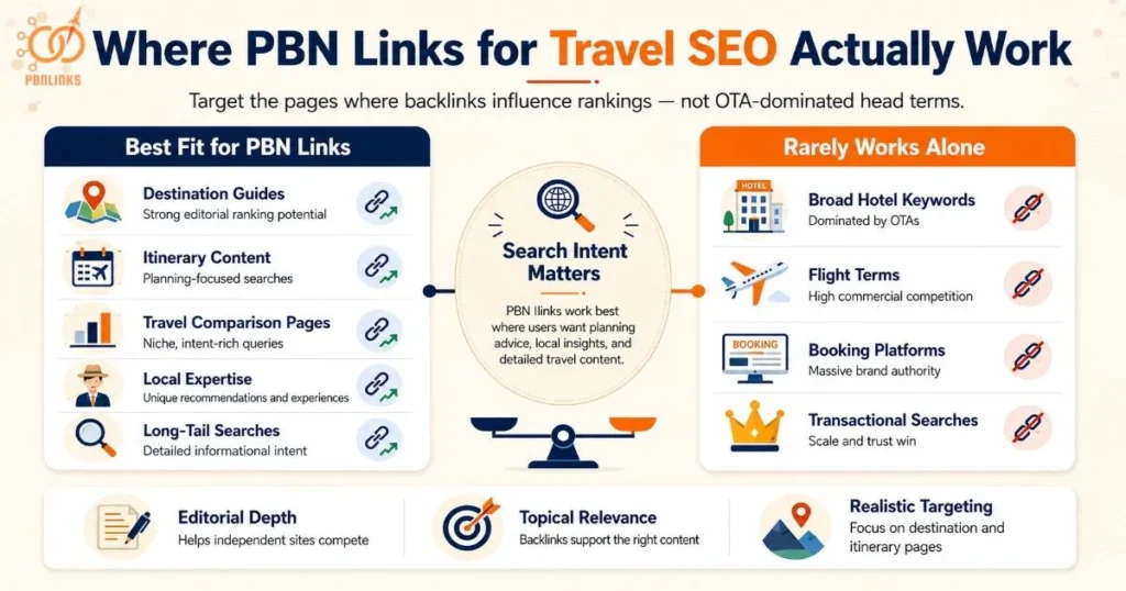 Where PBN Links for Travel SEO Actually Work