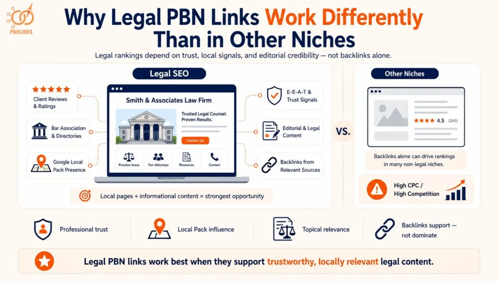 Why Legal PBN Links Work Differently Than in Other Niches