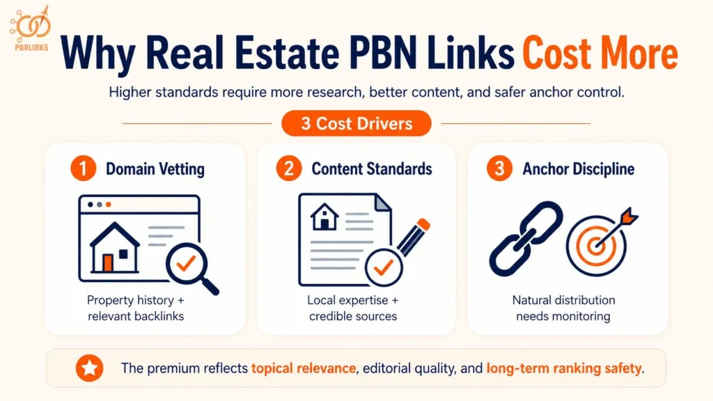 Why Real Estate PBN Links Cost More Than General Network Links