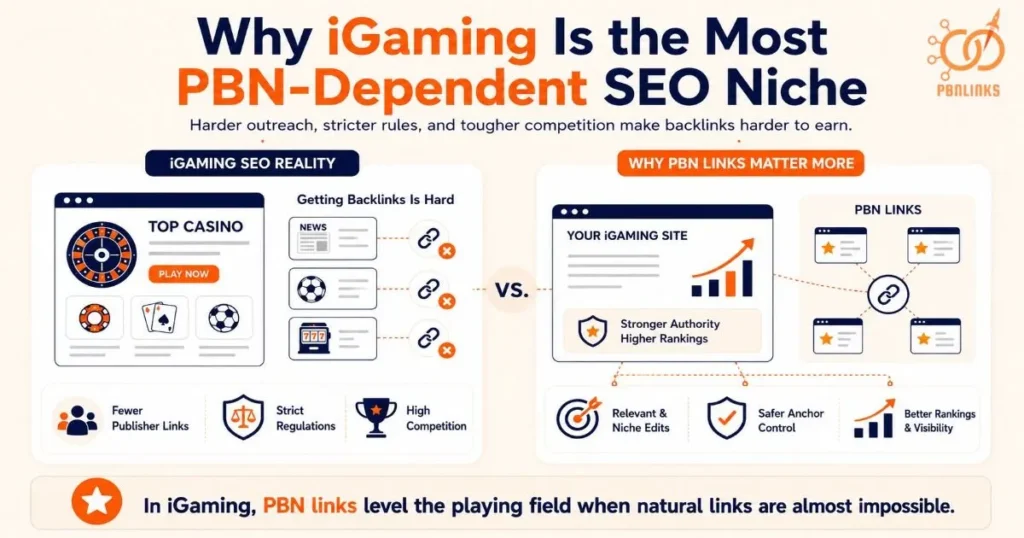 Why iGaming Is the Most PBN-Dependent SEO Niche