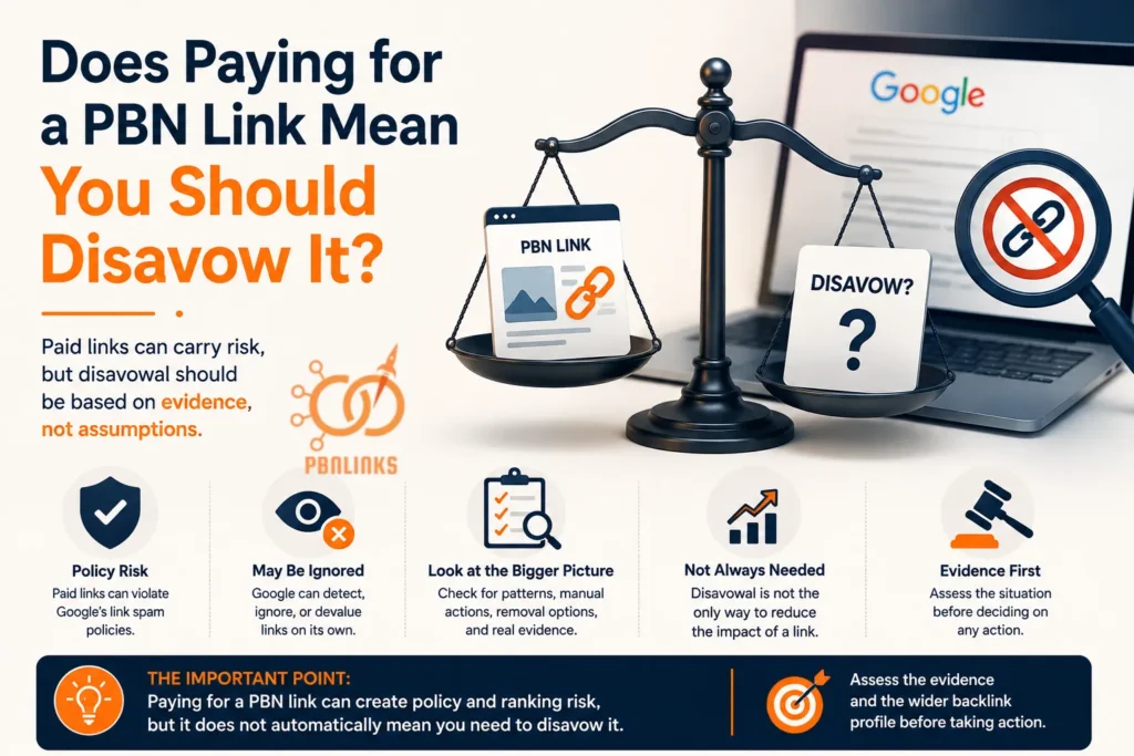 Does Paying for a PBN Link Mean You Should Disavow It