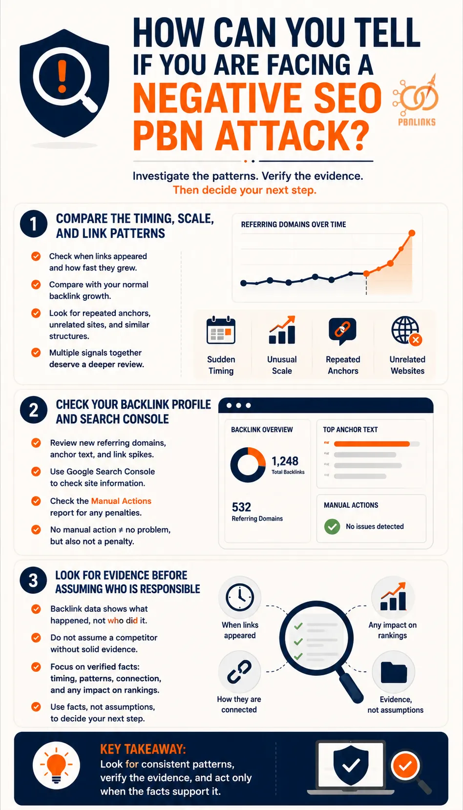 How Can You Tell If You Are Facing a Negative SEO PBN Attack infographic