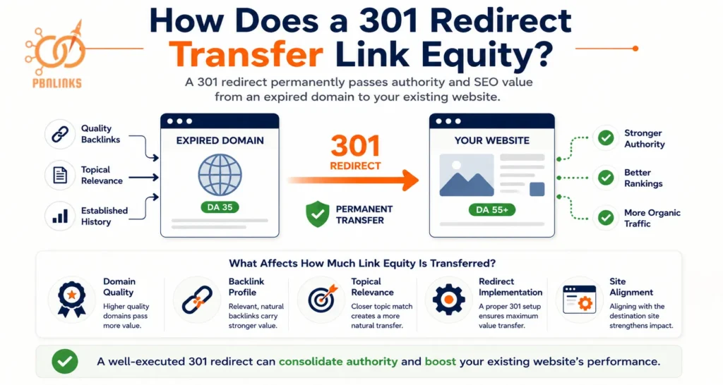 How Does a 301 Redirect Transfer Link Equity
