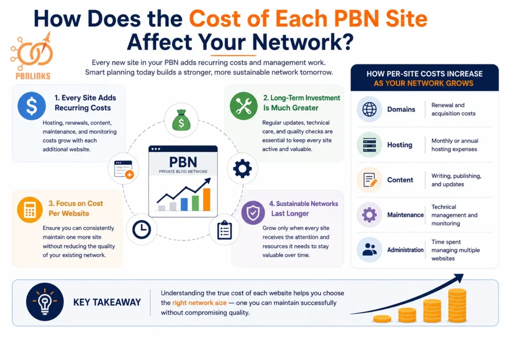How Does the Cost of Each PBN Site Affect Your Network