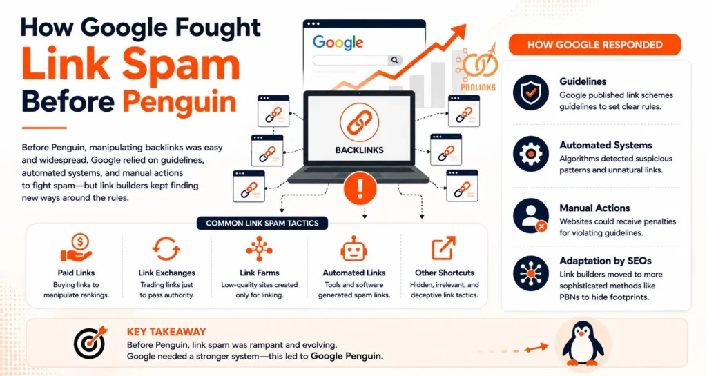 How Google Fought Link Spam Before Penguin