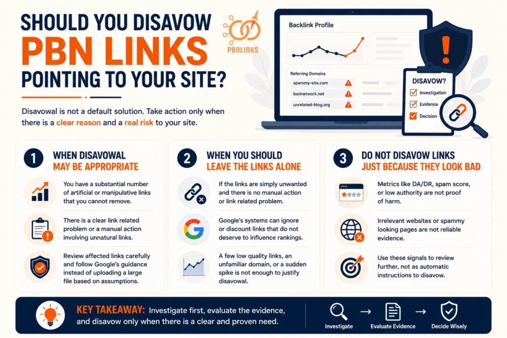 Should You Disavow PBN Links Pointing to Your Site