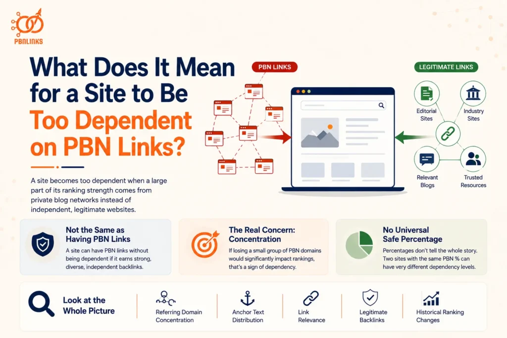 What Does It Mean for a Site to Be Too Dependent on PBN Links