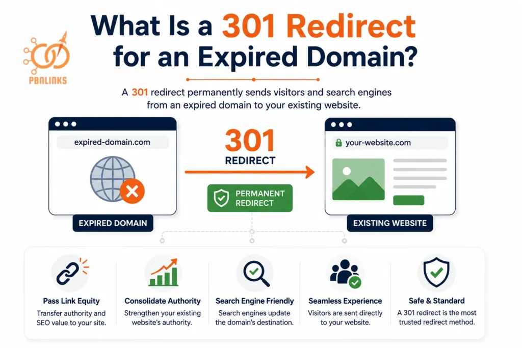What Is a 301 Redirect for an Expired Domain