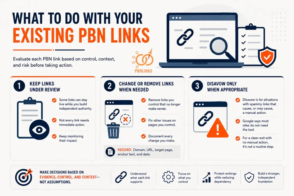 What Should You Do With Your Existing PBN Links
