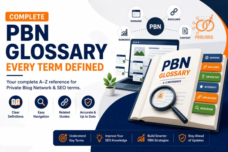 Complete PBN Glossary Guide Defining Essential Private Blog Network Terms