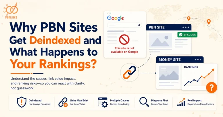 PBN Site Deindexing Guide Explaining Causes and Impact on SEO Rankings