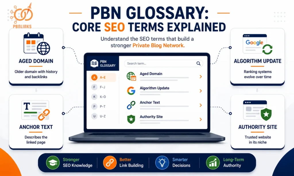 pbn glossary core seo terms